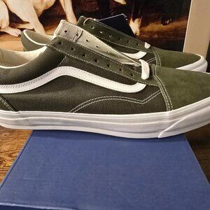 Vans Premium Old Skool LX Sneakers Skate Shoes Green VN000D56KCZ Mens 13 NEW